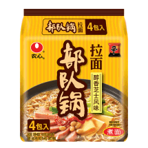  【A must-have for Lunar New Year】Nongxin Army Pot Lamian Noodles Flavored Cheese Instant Noodles 118g * 4 bags