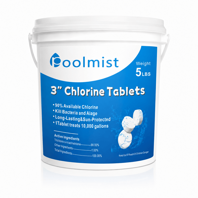 3-Inch Pool Chlorine Tablets 5 Lb Pool Cleaning Tablets