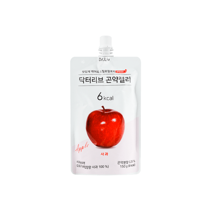 韓國DR.LIV 低糖低卡魔芋果凍 蘋果口味 150g 代餐 膳食補充品 滿滿的飽足感