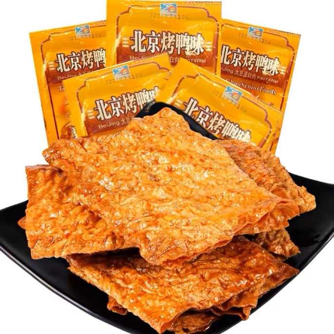天潮 北京烤鸭味素肉零食18g*5包