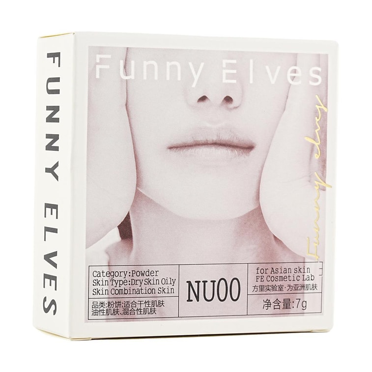 FUNNYELVES方裡 柔焦蜜粉餅定妝粉餅 磨皮鎖妝隱毛孔 持久補妝定妝 7g 清透版 #NU00 乾皮/油皮/混合皮 底妝雨衣【趙昭儀推薦】 6