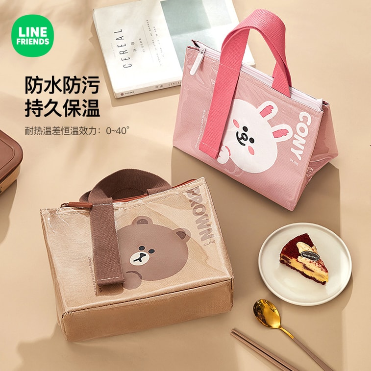 Insulated Lunch Bag for Office Workers & Students - Thickened Waterproof Lunch Pouch BROWN Style Single Compartment 4