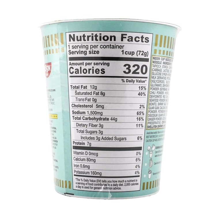 매콤한 해산물 맛 컵라면, 2.54oz 6