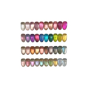 【中国直邮】 樱禾nail 【春夏秋冬 M系列】如梦令●夏 爆闪猫眼胶指甲油 共40色甲油胶 M15美甲色胶5g *1瓶 