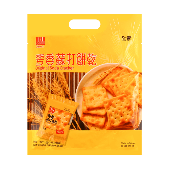 台灣ANBAO安堡 麥香蘇打餅乾 300g