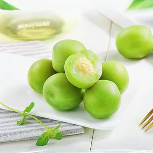 Crispy Green Plum 120g | Sweet & Sour Preserved Plums | Seedless Crunchy Dried Fruit Candy | New Year Party Treat | Office & Student Snack