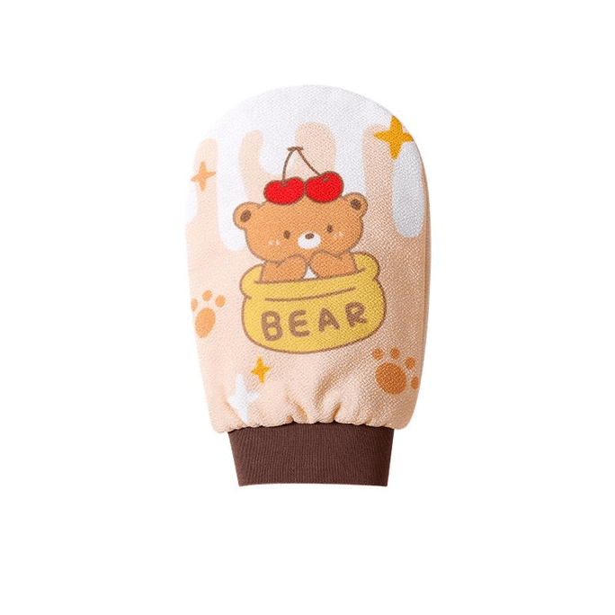 Jieliya Bath Towel Bath Artifact Strong Mud Rubbing Gloves Wipe Back 2024 New Honey Pot Bear 1