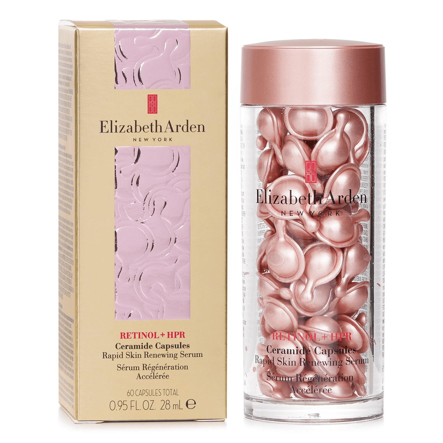 Elizabeth ArdenレチノールHPRセラミドセラム 60カプセル 米国 ELIZABETH ARDEN エリザベスアーデン レチノール+HPR セラミド