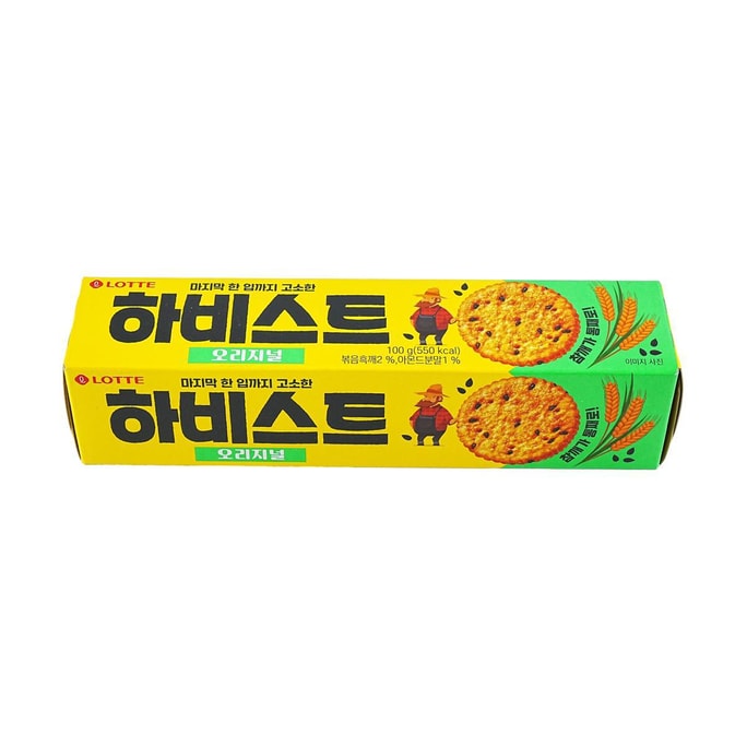 韓國LOTTE樂天 穀物脆餅 黑芝麻口味餅乾 100g
