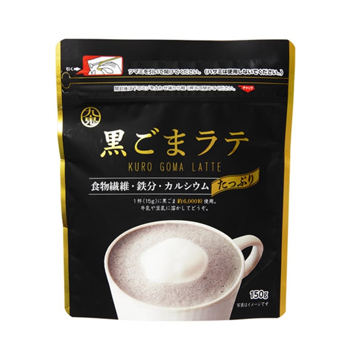 【日本直邮】日本AGF 九鬼系列 营养早餐 黑芝麻拿铁粉 150g