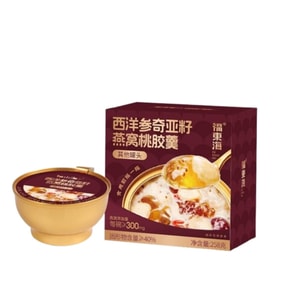 American Ginseng, Chia Seed, Bird's Nest, And Peach Gum Soup (258g X 3 Bowls)