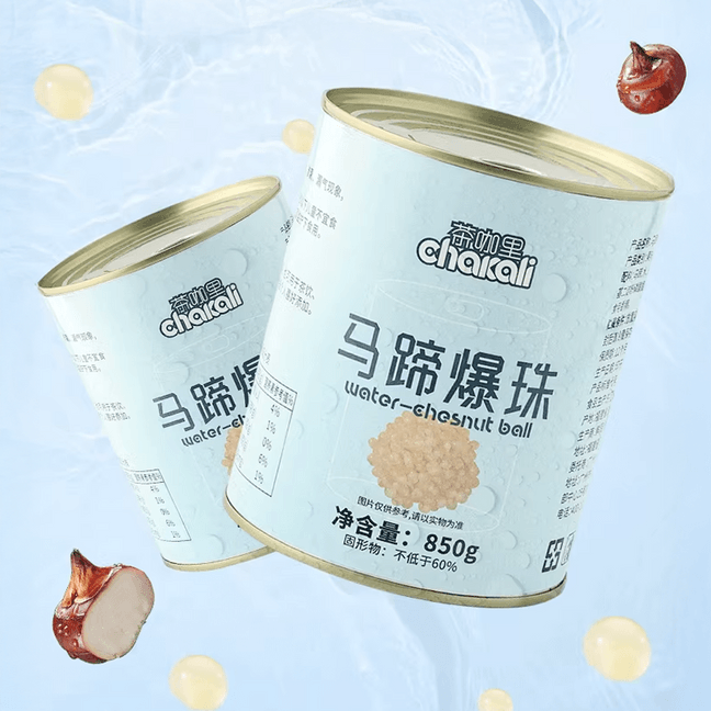 Water Chestnuts Popping Boba Milk Tea Toppings, 29.98 oz