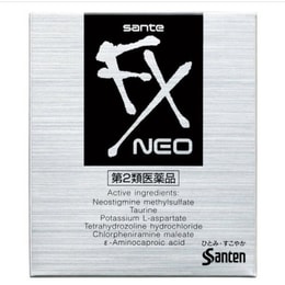 日本参天制葯 SANTEN FX银色版眼药水 抗疲劳去红血丝 12ml