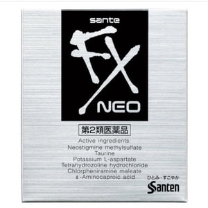 日本參天製葯 SANTEN FX銀色版眼藥水 抗疲勞去紅血絲 12ml