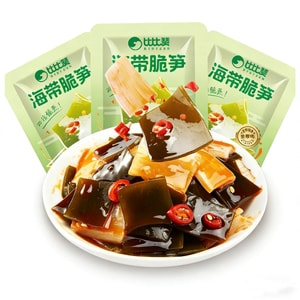 Bibi Zan Kelp and Crispy Bamboo Shoots 200g Spicy Kelp Slices Ready-to-Eat Crispy Bamboo Shoot Slices Side Dish