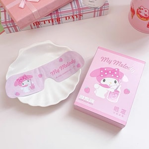 FOXTAIL SANRIO 三丽鸥冰敷眼罩 缓解眼部疲劳 一次性 卡通冰凉眼贴 - 1盒(6片装) 美乐蒂