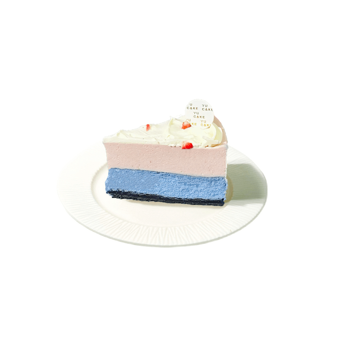 美国Yu Cake 芝士蛋糕 冰蓝 莓果 1 片 ( 切片 )