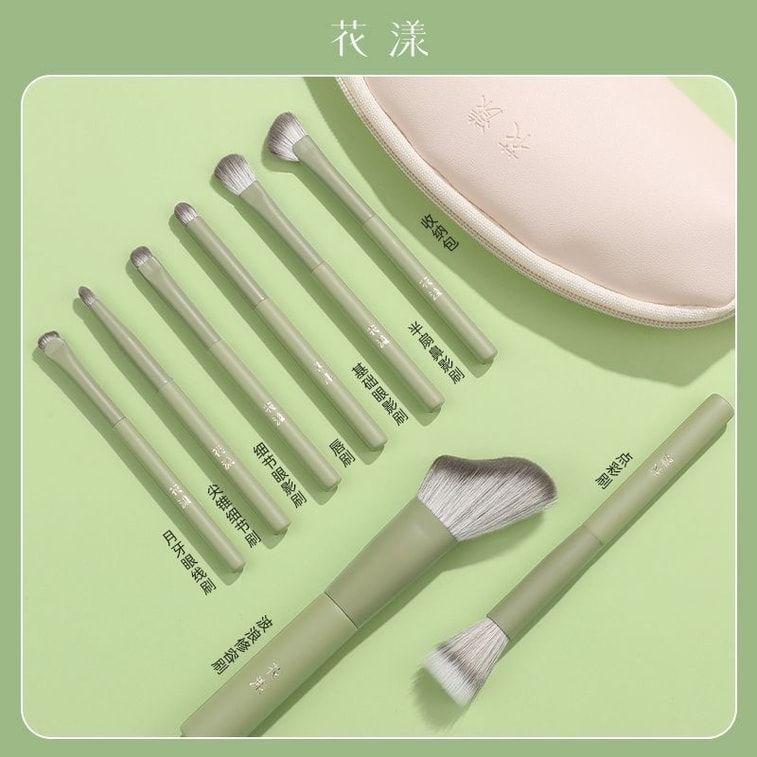 1 Set  Makeup Brushes, Ultra Soft Bristles, For Beginners, Includes Loose Powder Brush & Eyeshadow Brush, Authentic Cangzhou Brushes, China 8