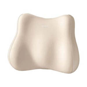 Lumbar Support Cushion For Office Chair, Keeps You Comfortable Sitting For Long Hours, Latex Back Pillow For Lower Back Support, Waist Cushion, Precision Lumbar Support, Off-White, 1 Piece