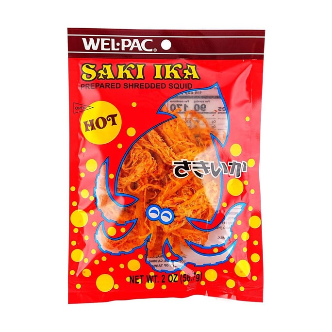 サキイカ ホットスパイシーシュレッドイカ 2オンス