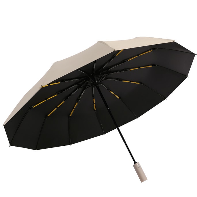 Fully automatic umbrella folding sunny and rainy dual-purpose umbrella sunscreen Sycamore rice