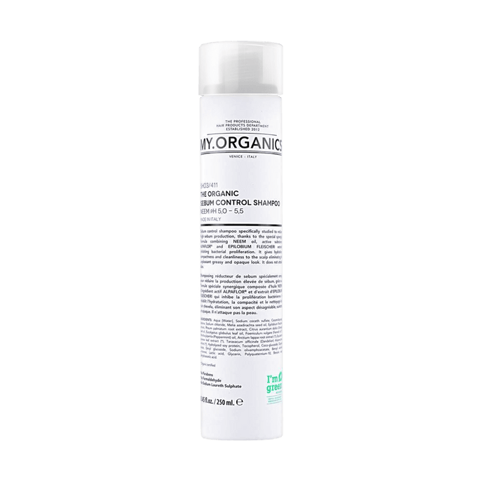 The Organic Sebum Control Shampoo with Neem and Lavender, Oil Controlling, 8.45 fl.oz