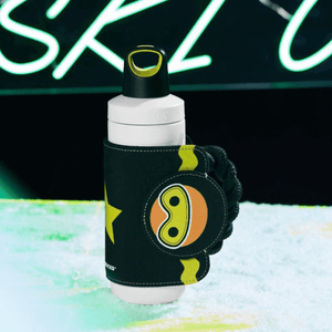 【Skiing Edition】Gingerbread Man Stainless Steel Thermos Tumbler Cup with Cup Holder 500ml