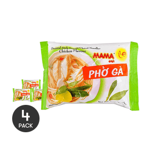 泰国MAMA妈妈 PHO GA 越南鸡肉粉 河粉 粿条汤 55g *4【4份超值装】【鸡香浓郁暖心滋味】
