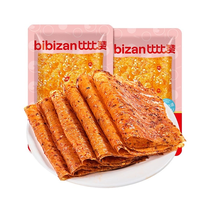 【 Trendy Snack】Classic Spicy Bean Curd Sheets 68g Instant Gluten Spicy Snack Bean Curd Strips