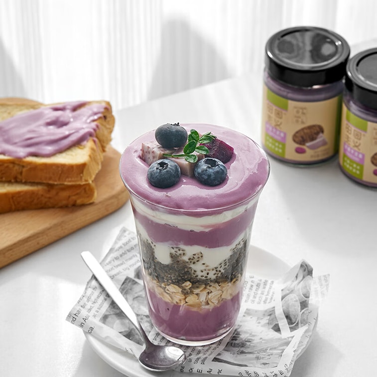 【中国直邮】 田园主义 纯熬紫薯芋泥果酱宝宝儿童幼儿0脂无添加涂抹面包90%果肉早餐150g 7