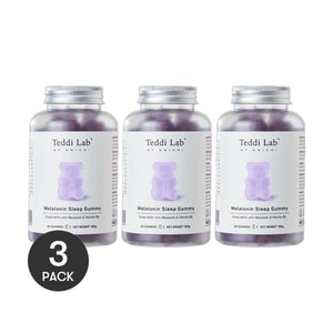 澳洲UNICHI 褪黑素軟糖 睡眠小熊軟糖睡眠片 0糖低脂 180g/60粒 #薰衣草檸檬味 2粒/日 3瓶一周期 培養自主入睡 【奧運游泳冠軍斯蒂芬妮·賴斯代言】