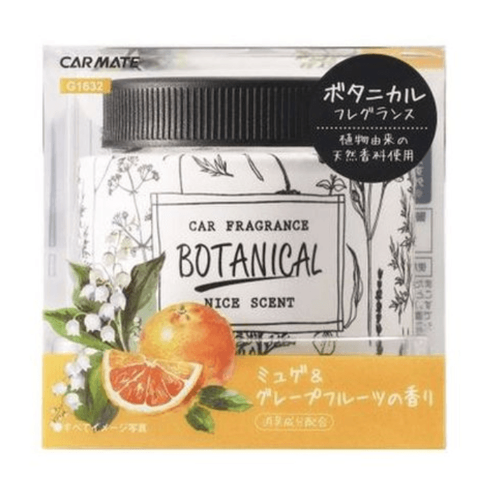日本CARMATE快美特 植物型 天然車用消臭芳香劑 香氛 鈴蘭葡萄柚清香 60g