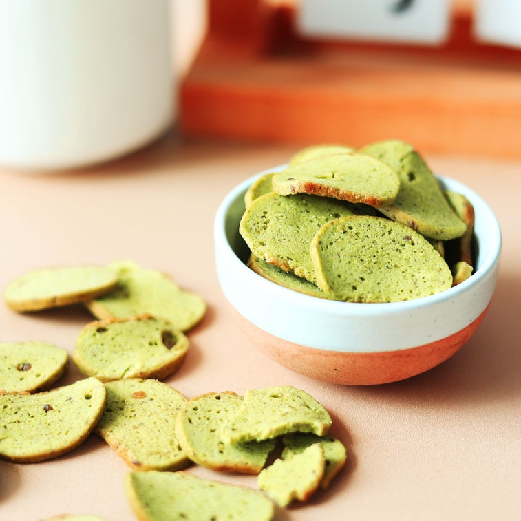 Bagel crispy bread with low calories and low fat matcha red bean flavor 55g 3