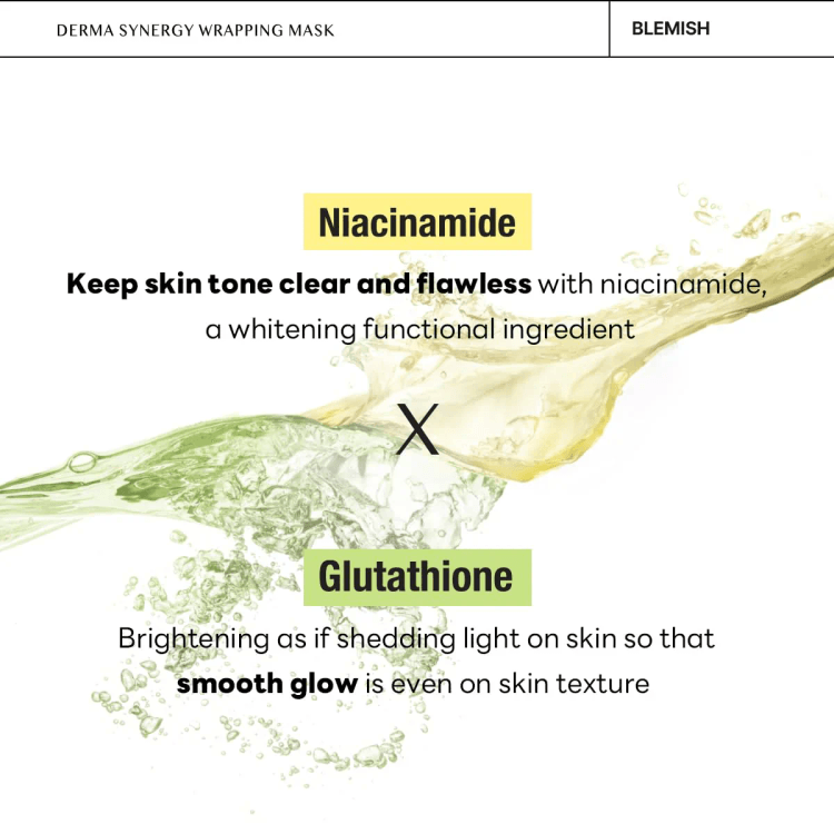 Niacinamide X Glutathione Blemish Care Derma Synergy Wrapping Mask 10 Pack