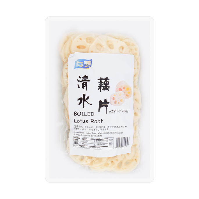 Boiled Sliced Lotus Root, 14.1oz