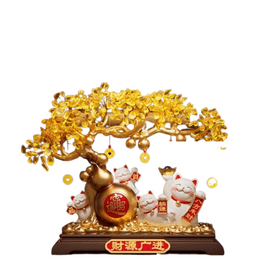 Fortune Tree Fortune Cat Living Room Shop Cashier Upscale Decoration Housewarming Gift 1pc  