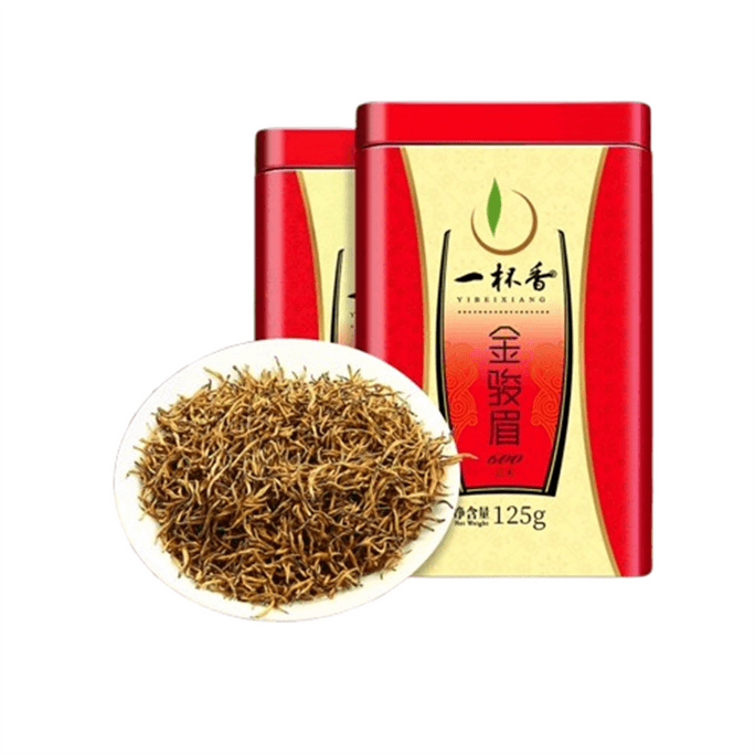 【中国直邮】 一杯香 金骏眉武夷山红茶茶叶125g*2罐浓香正品
