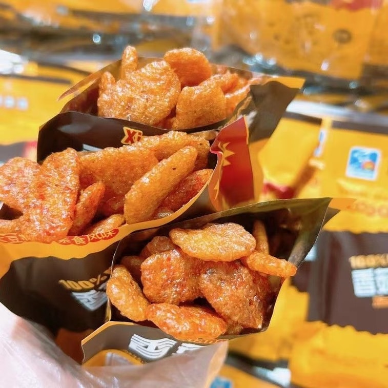 Spicy Beef Strips Soy Vegetarian Meat ChildHood Classic 28g*6 Bags. 5