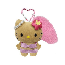 Pink tail black leather beachwear plush pendant [Hello Kitty]