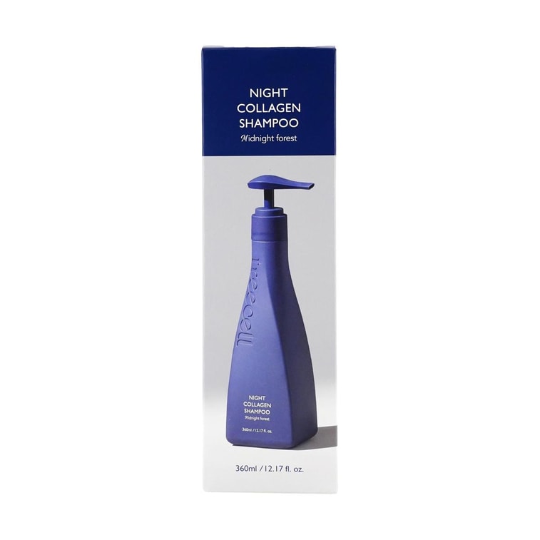 Night Collagen Shampoo, Midnight Forest, 12.17 fl oz. - Oil & Flake Scalp Soothing System 5