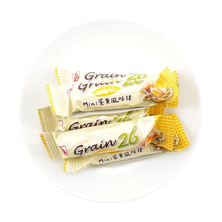 台湾北田 26种谷物迷你蛋卷 蛋黄风味 140g 6