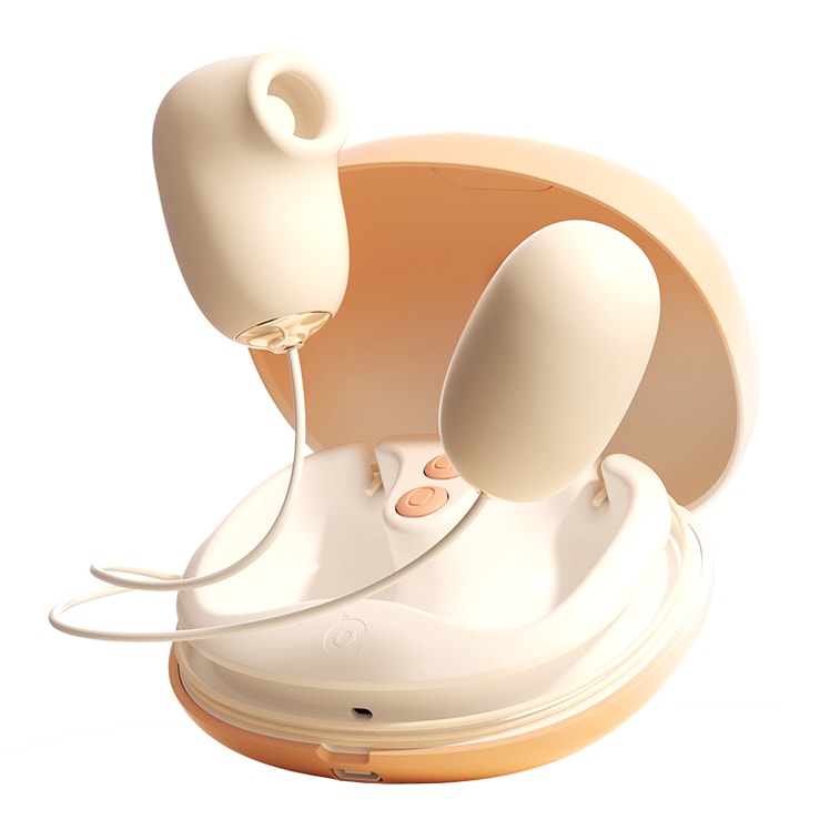 Sea Shell Vibrating Egg 2.0 Shell-Breaking Arrival Antibacterial Material 12-Speed Suction Vibration Internal & External Synchronized Pleasure Includes Storage Case - One Set 3