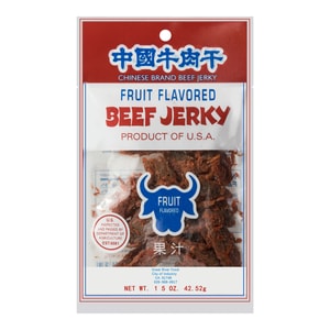 CHINESE BRAND Fruit Flavor Beef Jerky 42.52g