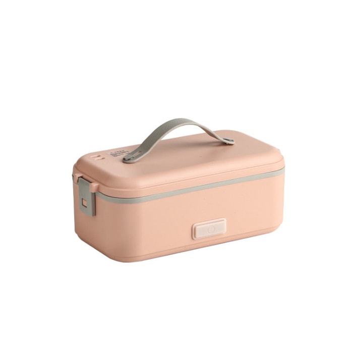 Household multi-function cooking electric lunch box pink one layer (110V for office workers)