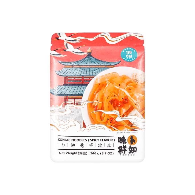 味卜鲜知 红油魔芋凉皮 246g【陕西风味】