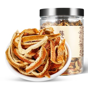 [중국에서 온 다이렉트 메일] 칠리향 열을 내리고 불을 줄이며 상큼달콤 5년건귤껍질, 건오렌지껍질 100g