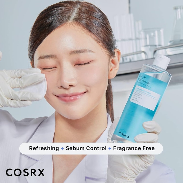 【美國直郵】 韓國 COSRX 低pH菸鹼醯胺溫和卸妝水 400ml 6