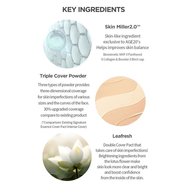 AGE20 시그니처 하이 컨실러 파우더 (마스터 에디션) 14g x 2개입 21 라이트 베이지 (한국) 6