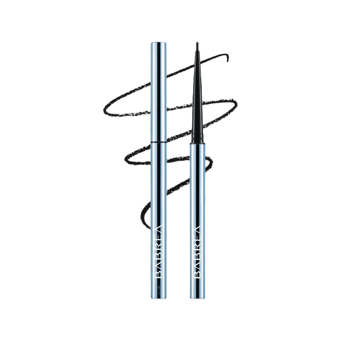 Eyeliner pen, makeup-holding fixed color, waterproof, sweat-proof and long-lasting eyeliner, non-smudging eyebrows, novice-friendly, extremely fine 01 black.