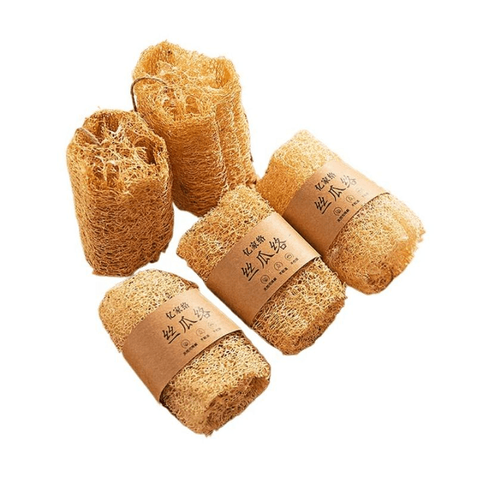 【中國直郵】 摩登主婦 絲瓜絡洗碗鍋刷不沾油百潔布7.7*8cm*6個